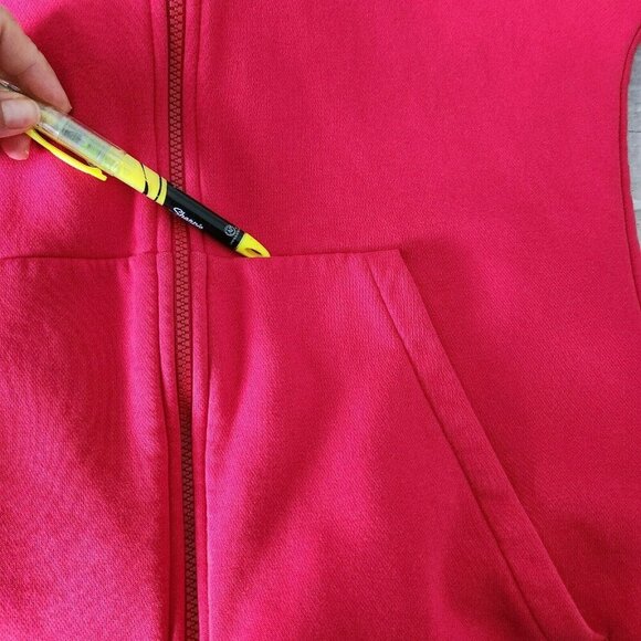 Nike Air Mens Red Athleisure Long Sleeve Pockets Full Zip Hoodie Jacket US Sz S - Picture 13 of 16